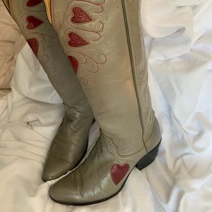 Vintage Leather Cowboy Boots